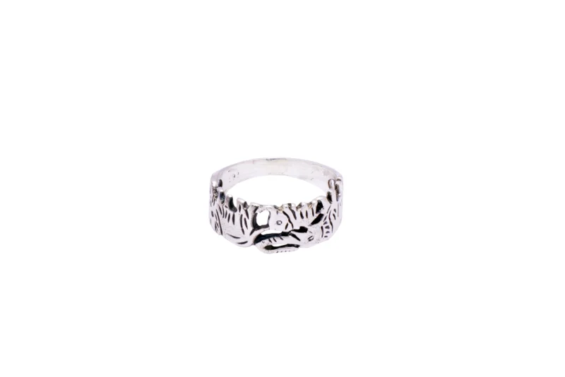 925 Silver Warrior Face Ring – Fierce Style, Timeless Strength - Image 3