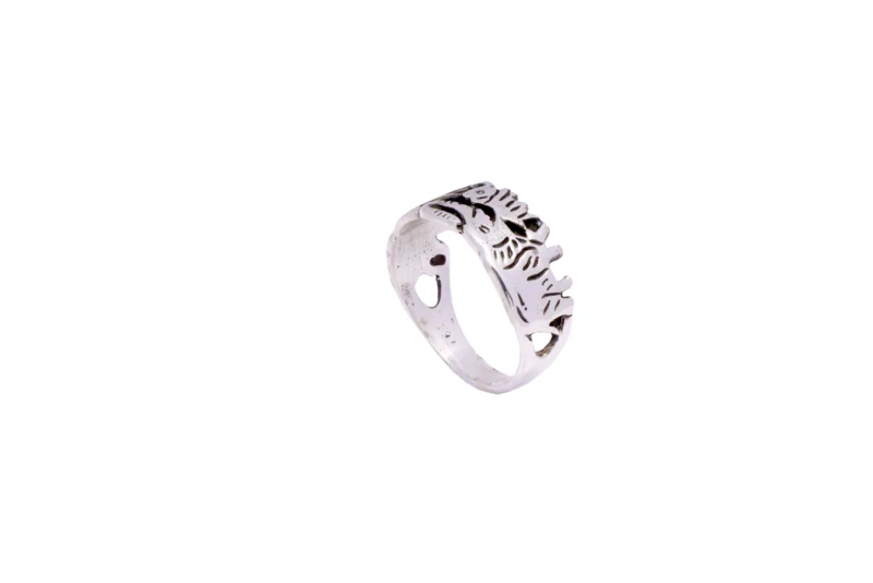925 Silver Warrior Face Ring – Fierce Style, Timeless Strength
