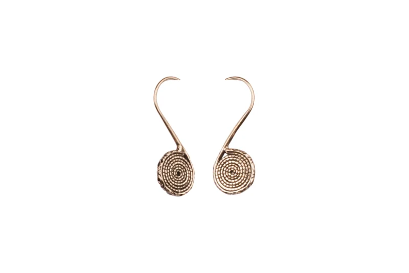 925 Oxidized Silver Spiral Earrings – Tribal Elegance in a Modern Twist - Image 2
