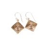 Handcrafted Oxidized Silver Dangle Earrings – Tribal-Inspired Artistic Design