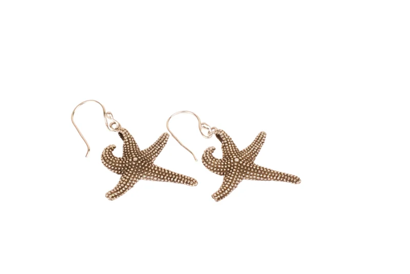 925 Silver Starfish Dangler Earrings – Ocean-Inspired Elegance - Image 2