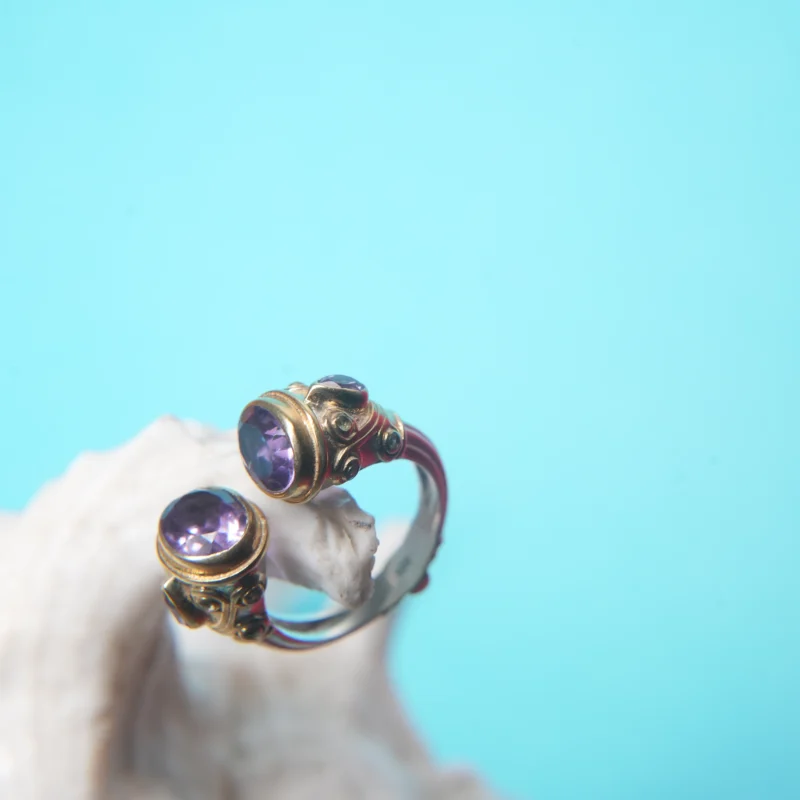 🔮 Amethyst Crowned Sterling Silver Ring - Image 4