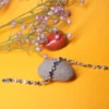Ocean Sapphire Silver Bracelet – 925 Sterling Elegance with Blue CZ Stones