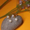 Minimalist Kundan 925 Silver Earrings