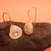 Elegant Teardrop 925 Silver Earrings with Quartz Stone