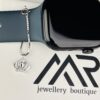 925 Silver Crown Watch Charm CZ Princess Charm Pendant Gifts For Women & Girls